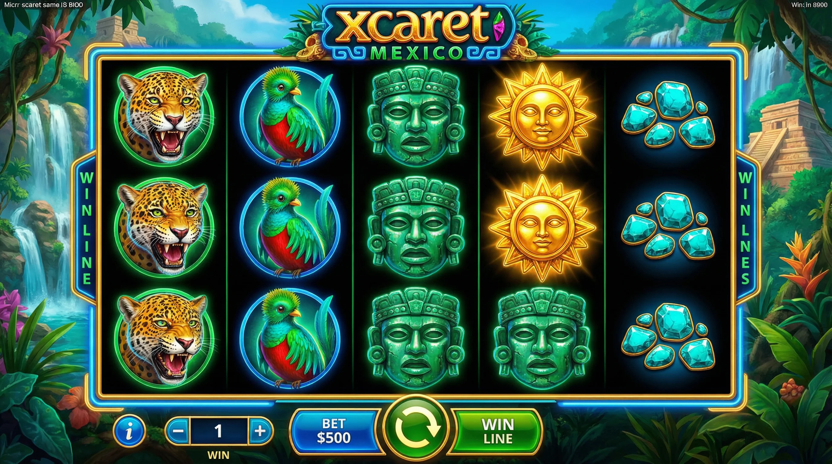 Tragamonedas con temática maya en Liga Betplay